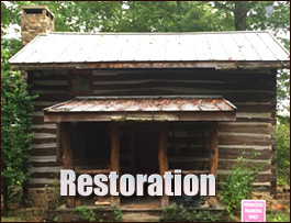 Historic Log Cabin Restoration  Estill,  South Carolina